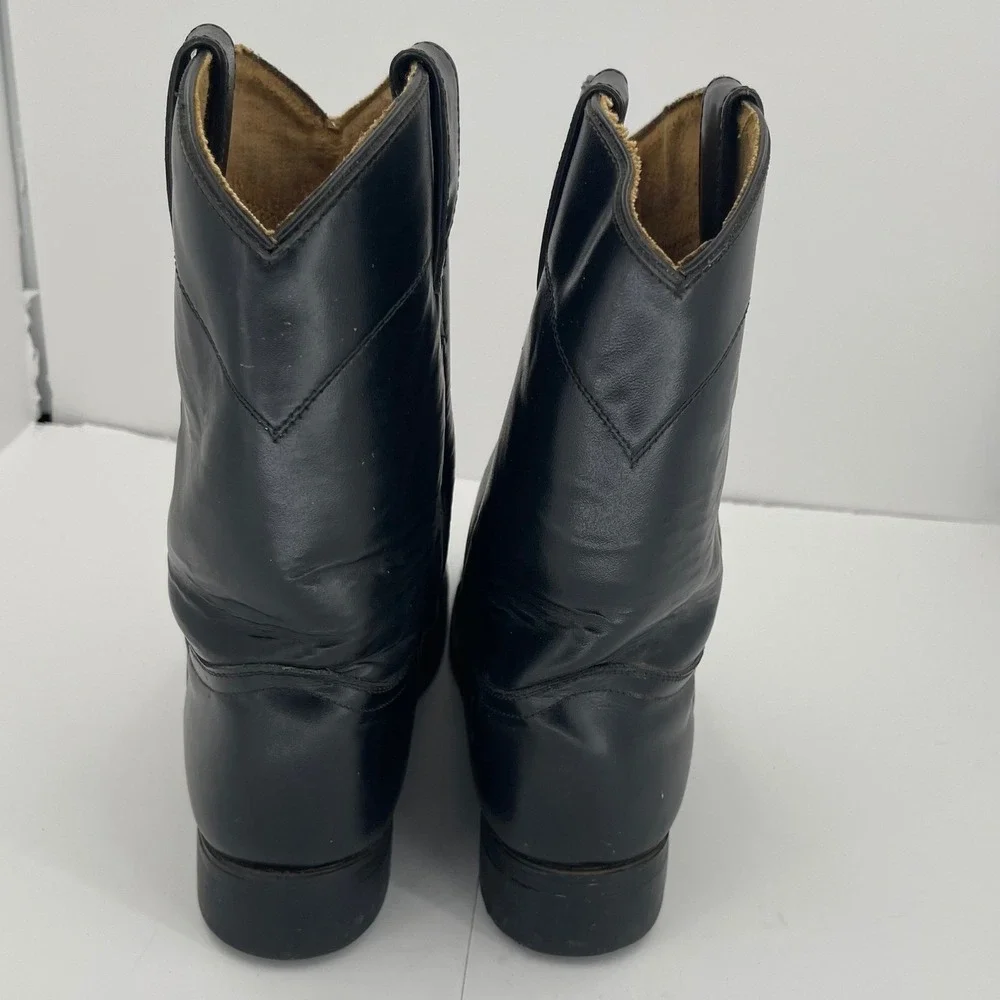 Justin Western Cowboy‎ Boots Brown Leather Men's 5.5 D/ Women's 7 Rodeo Ranch